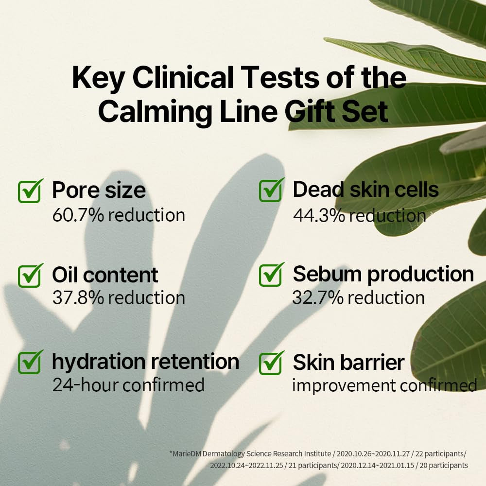 PKY Calming Skincare Gift Set with Premium Gift Wrapping, Vegan, Korean Skincare (3-Item Set)