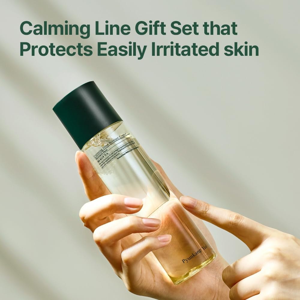 PKY Calming Skincare Gift Set with Premium Gift Wrapping, Vegan, Korean Skincare (3-Item Set)