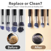 Makeup Brush Cleaner Machine - Electric Make up Brushes Cleaner Cleanser Professional Tool for Kabuki Foundation Liquid Powder Face Makeup Self Tanner Brush,Gifts for Women Stocking Stuffers