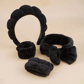 4Pcs Skincare Accessories for Face Wash Skincare Hair Accessories，Sponge Spa Headbands & Wristband Set, for Washing Face Makeup