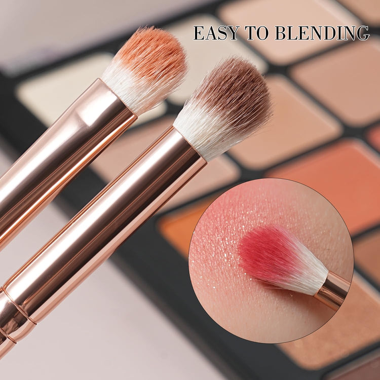 Makeup Brushes 28Pcs Pink Makeup Brush Set Premium Goat Synthetic Kabuki Foundation Blending Brush Face Powder Blush Concealers Eye Shadows Make up Brush Set(Pink/Rose Gold)